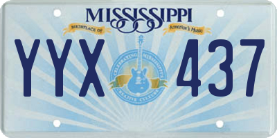 MS license plate YYX437