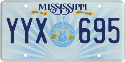 MS license plate YYX695