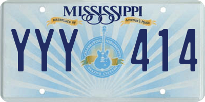 MS license plate YYY414