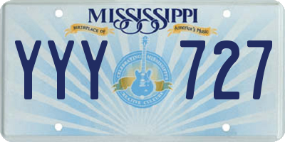 MS license plate YYY727
