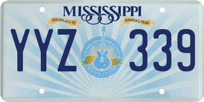 MS license plate YYZ339