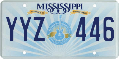MS license plate YYZ446
