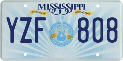 MS license plate YZF808