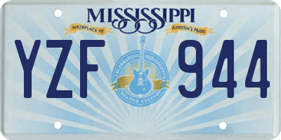MS license plate YZF944