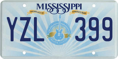 MS license plate YZL399