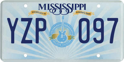 MS license plate YZP097