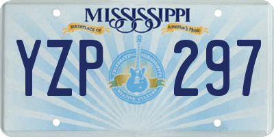 MS license plate YZP297