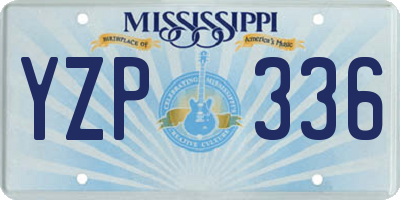 MS license plate YZP336