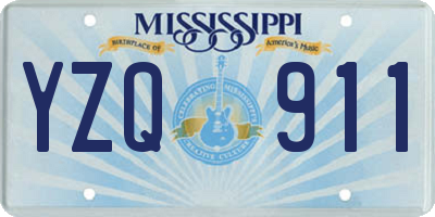 MS license plate YZQ911