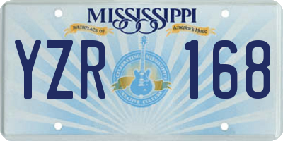 MS license plate YZR168