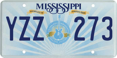 MS license plate YZZ273