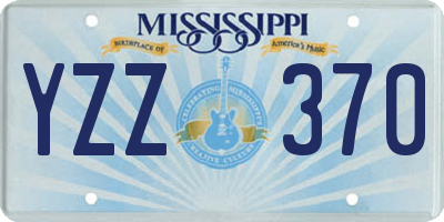 MS license plate YZZ370