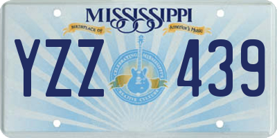 MS license plate YZZ439