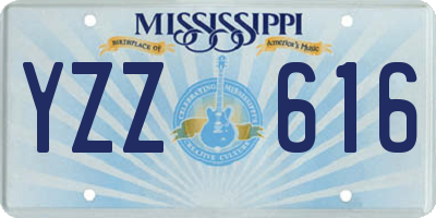 MS license plate YZZ616