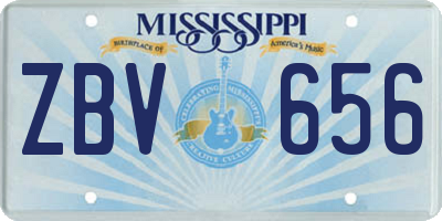 MS license plate ZBV656