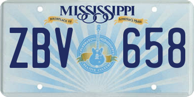 MS license plate ZBV658