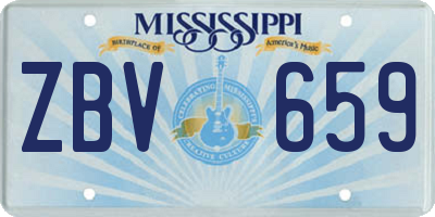 MS license plate ZBV659