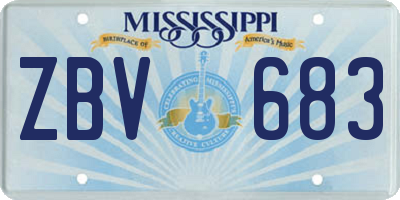 MS license plate ZBV683