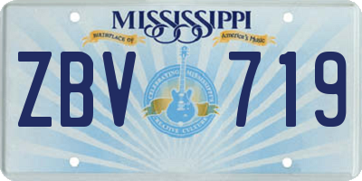 MS license plate ZBV719