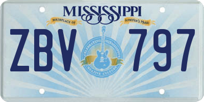 MS license plate ZBV797