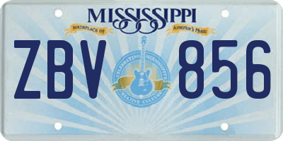 MS license plate ZBV856