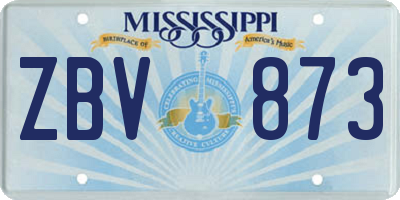 MS license plate ZBV873