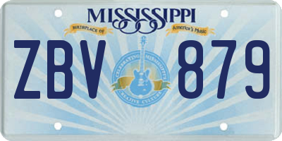 MS license plate ZBV879