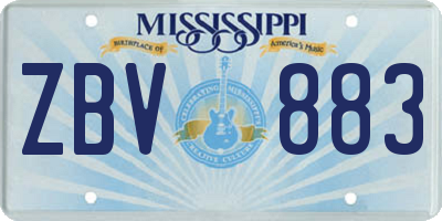 MS license plate ZBV883