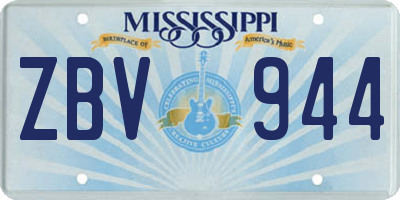MS license plate ZBV944