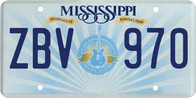 MS license plate ZBV970