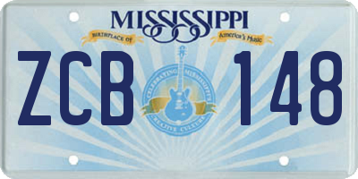 MS license plate ZCB148