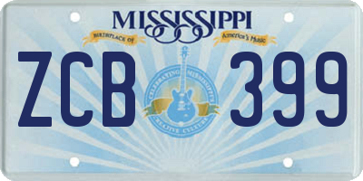 MS license plate ZCB399