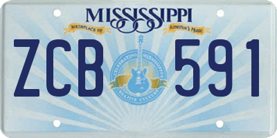 MS license plate ZCB591