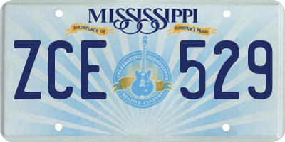 MS license plate ZCE529