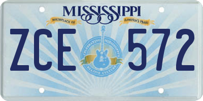 MS license plate ZCE572