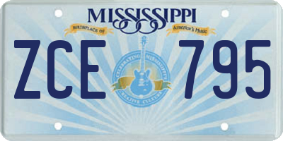MS license plate ZCE795