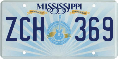 MS license plate ZCH369