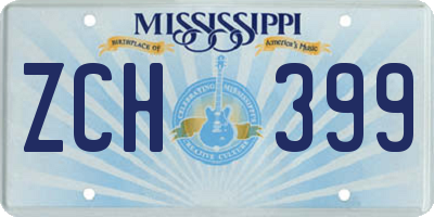 MS license plate ZCH399