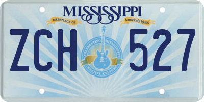 MS license plate ZCH527