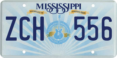 MS license plate ZCH556