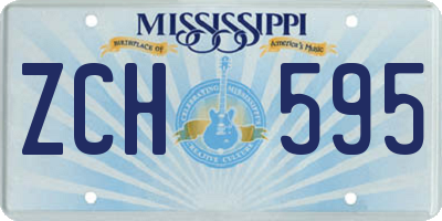 MS license plate ZCH595