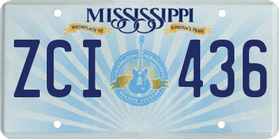 MS license plate ZCI436