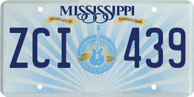 MS license plate ZCI439