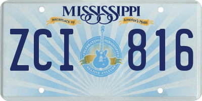 MS license plate ZCI816