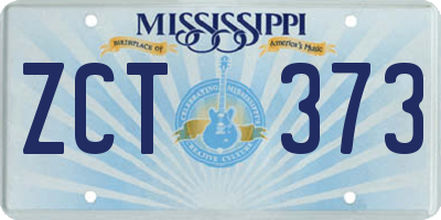 MS license plate ZCT373