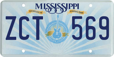 MS license plate ZCT569