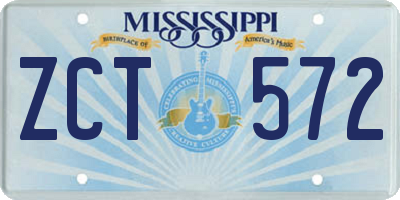 MS license plate ZCT572