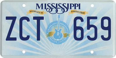 MS license plate ZCT659