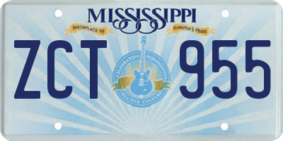 MS license plate ZCT955
