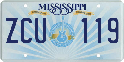 MS license plate ZCU119